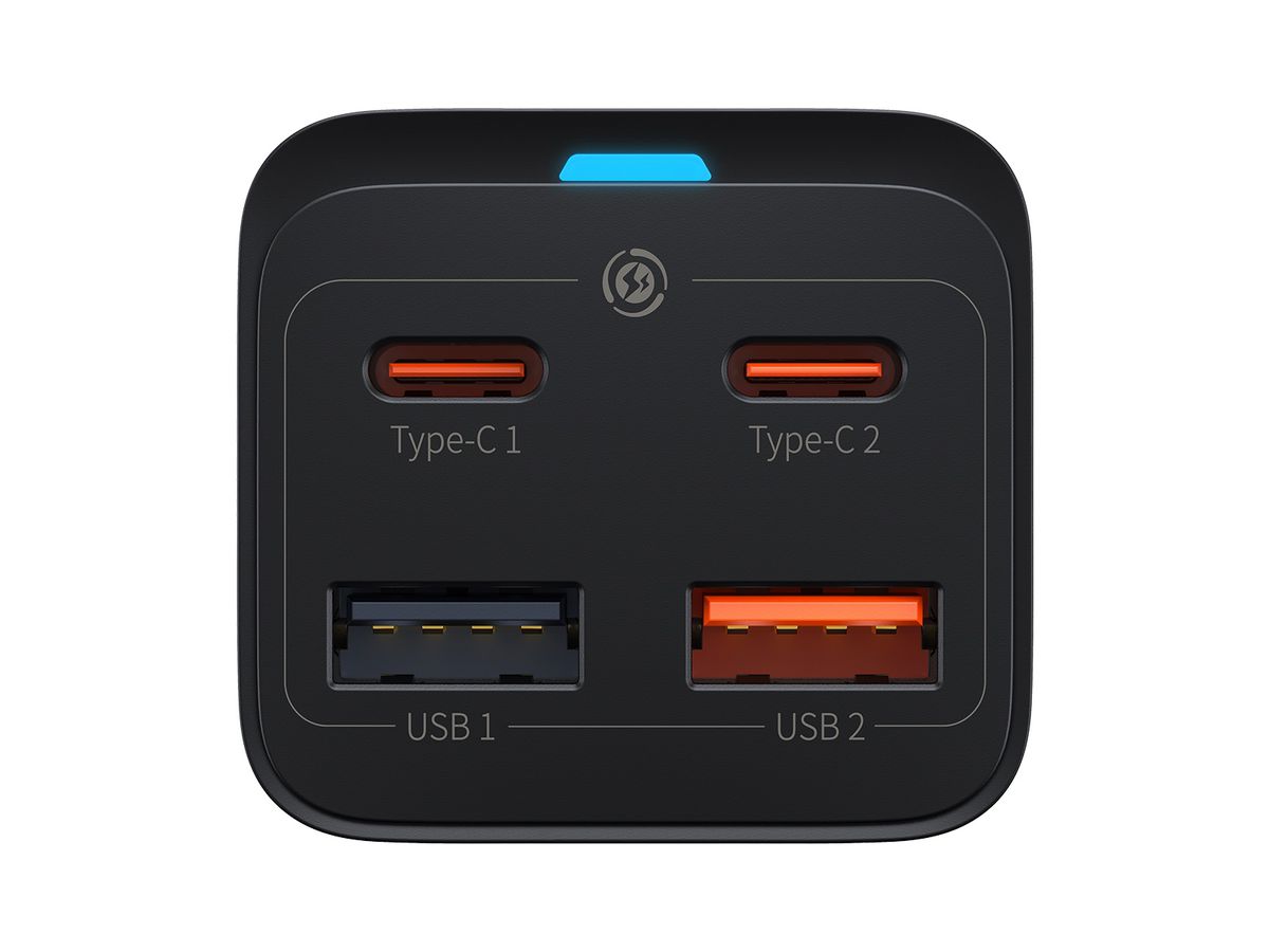 Baseus GaN3 Pro 4 Port Charger 65W Black
