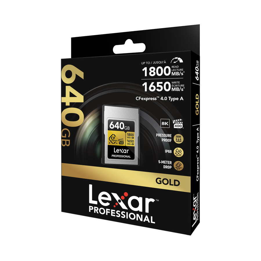 Lexar 1800MB/s CFexpress4.0 A 640GB Gold