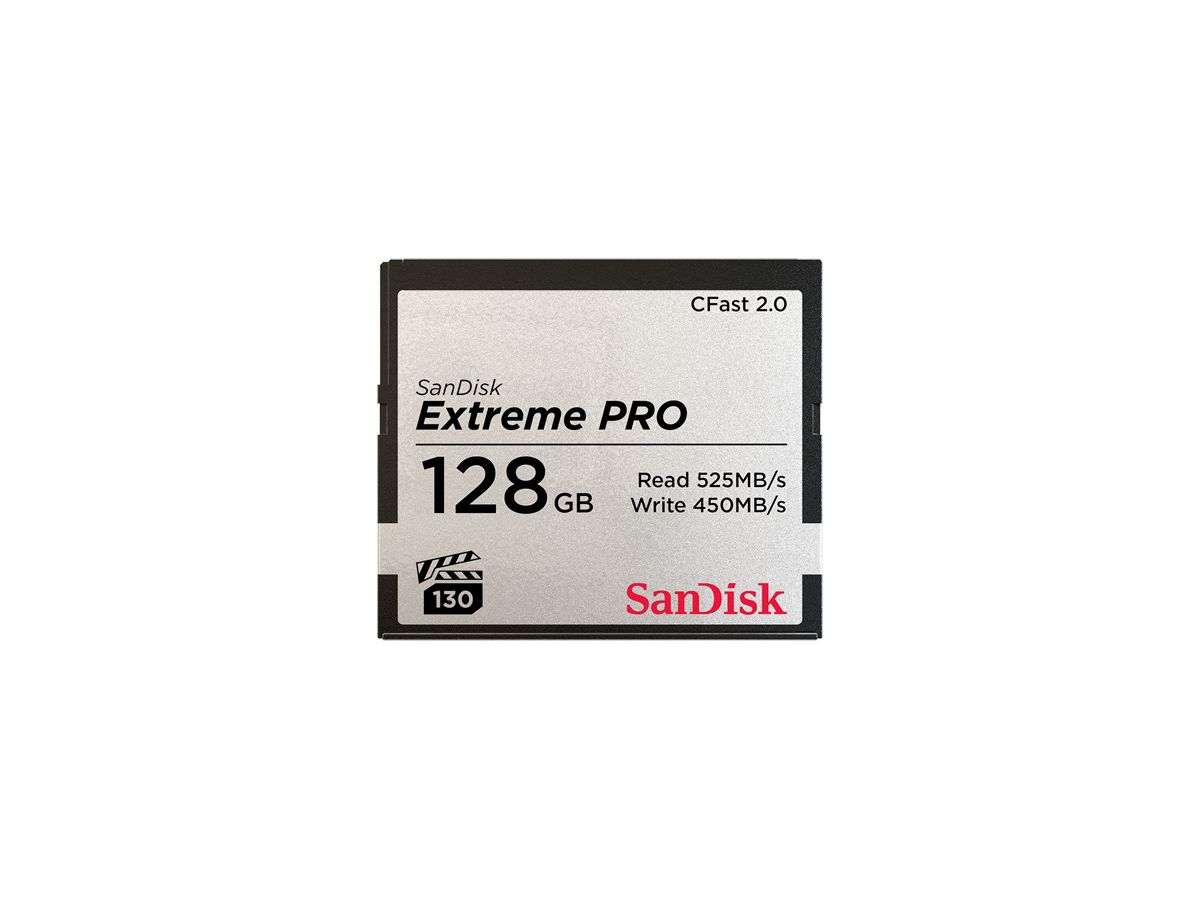 Sandisk CFast ExtremePro 525MB/s 128GB