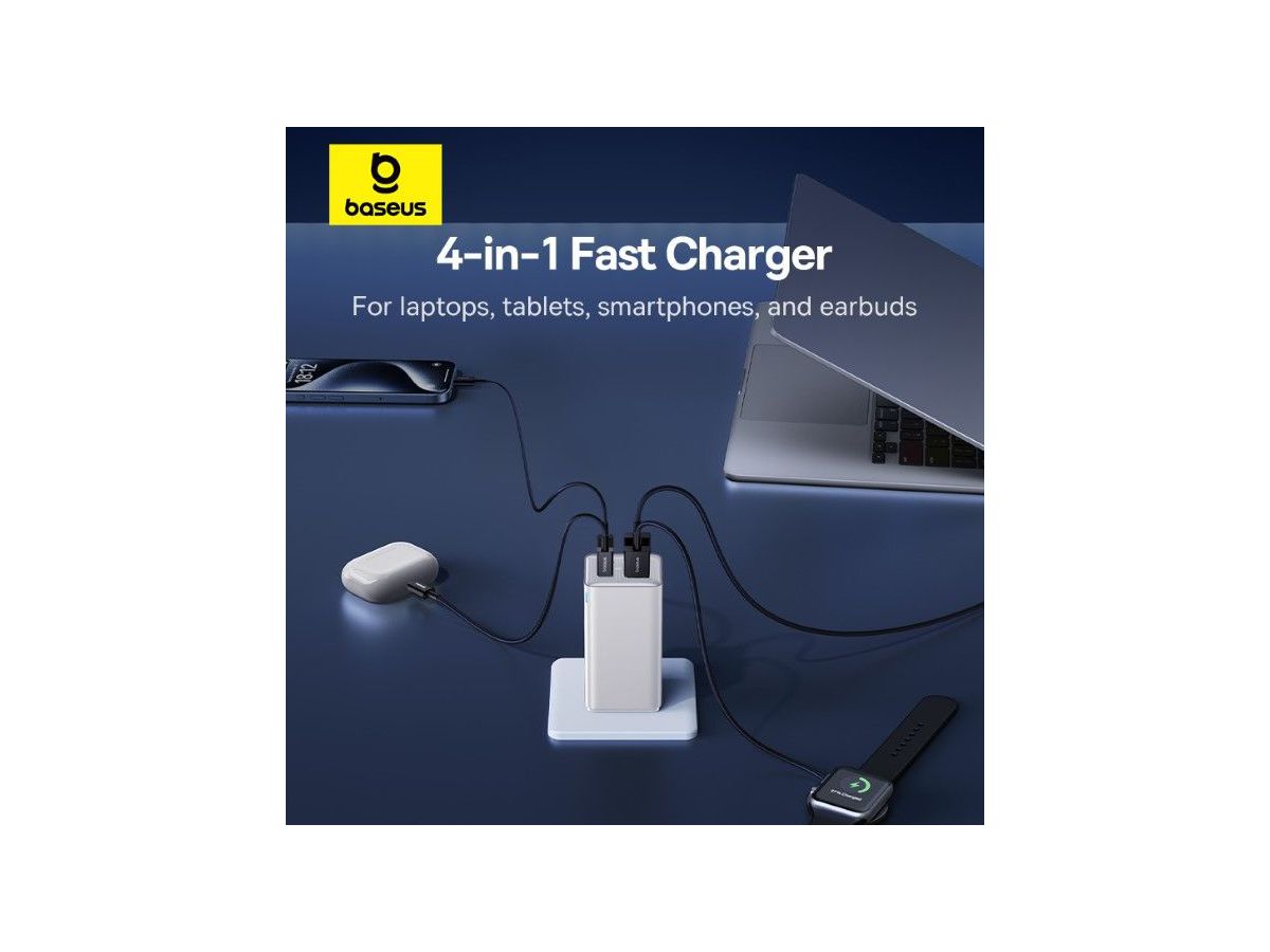 Baseus GaN6 Pro 4 Port Charger 100W