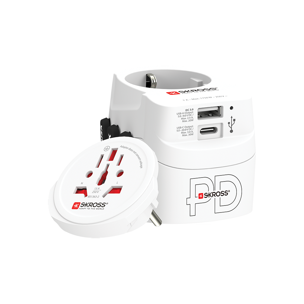 Skross PRO Light USB AC30PD World