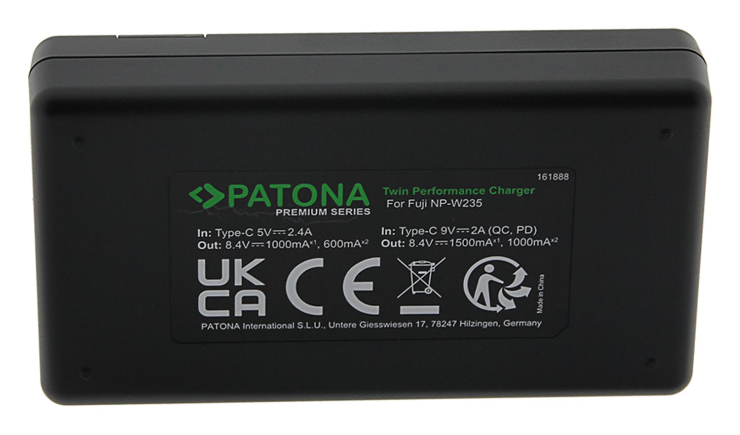 Patona Premium Twin Charger Fuji NP-W235