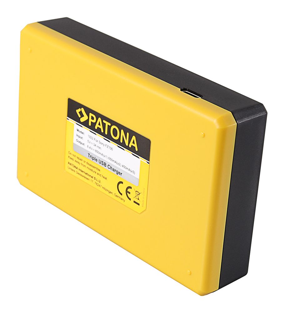 Patona Triple Ladegerät Sony NP-FZ100