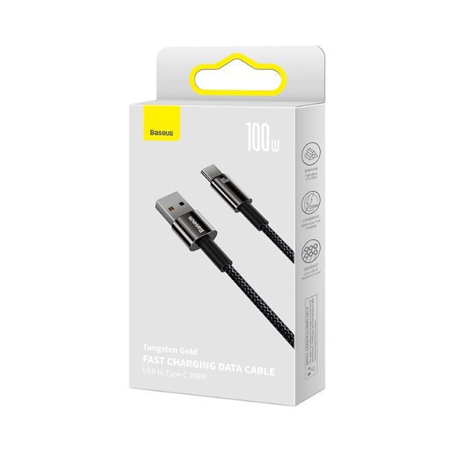 Baseus USB-A to USB-C 1m Black