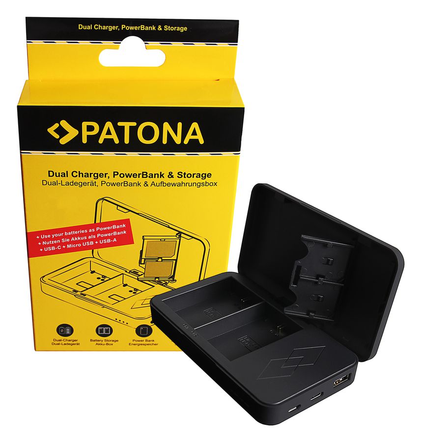 Patona Dual Ladegerät LP-E6 Powerbank