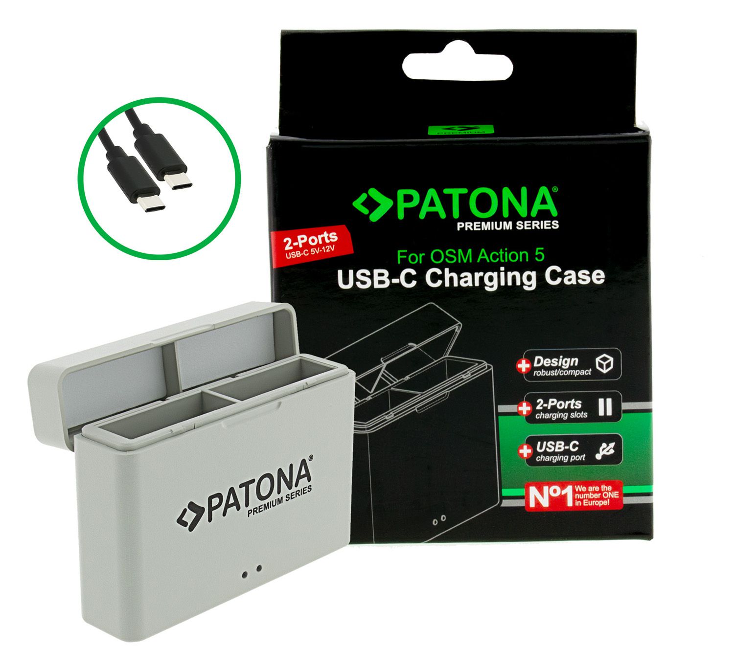 Patona Dual Charger DJI Action 5