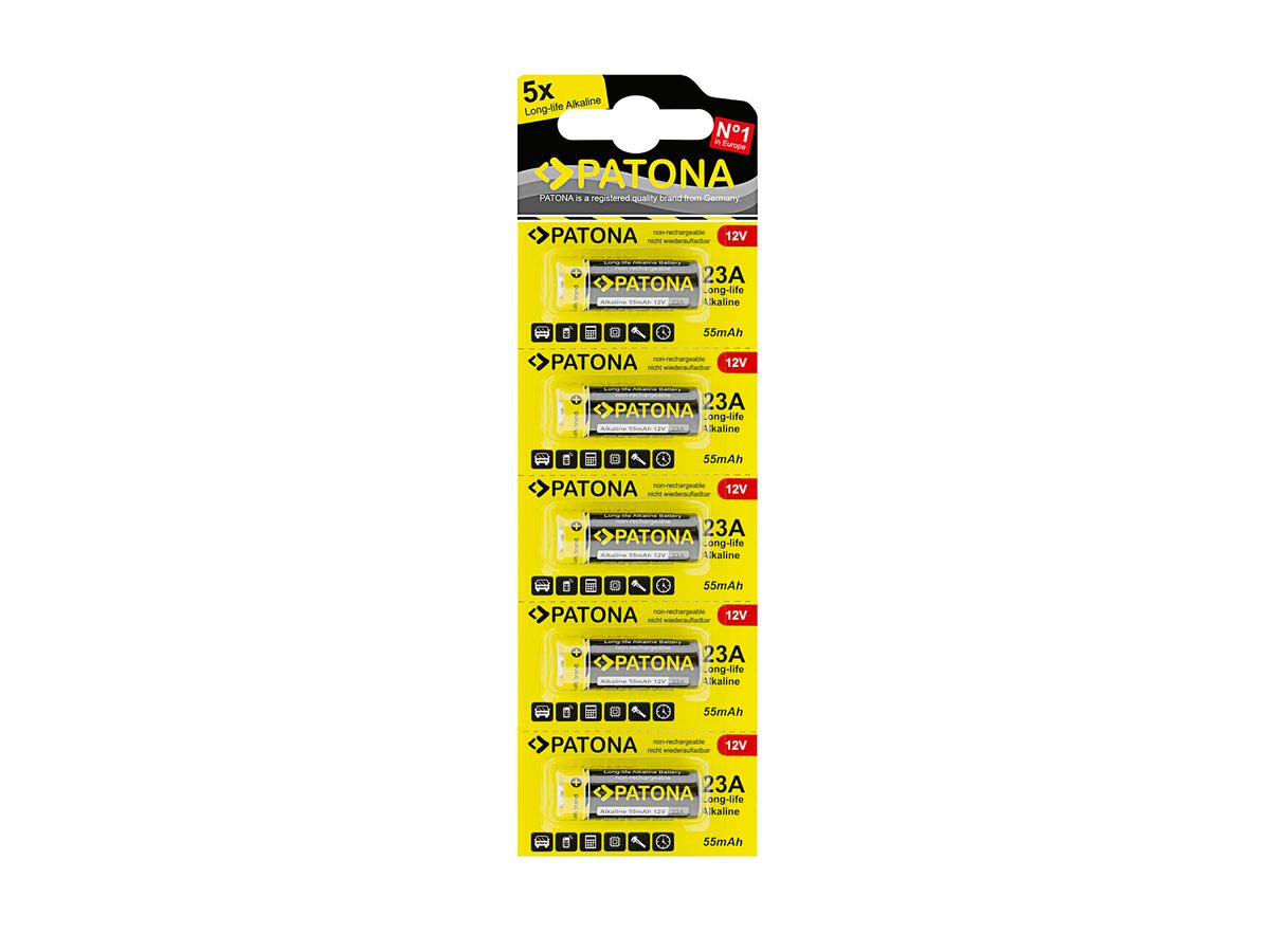 Patona 5 Stück 12V Alkaline Batterie A23