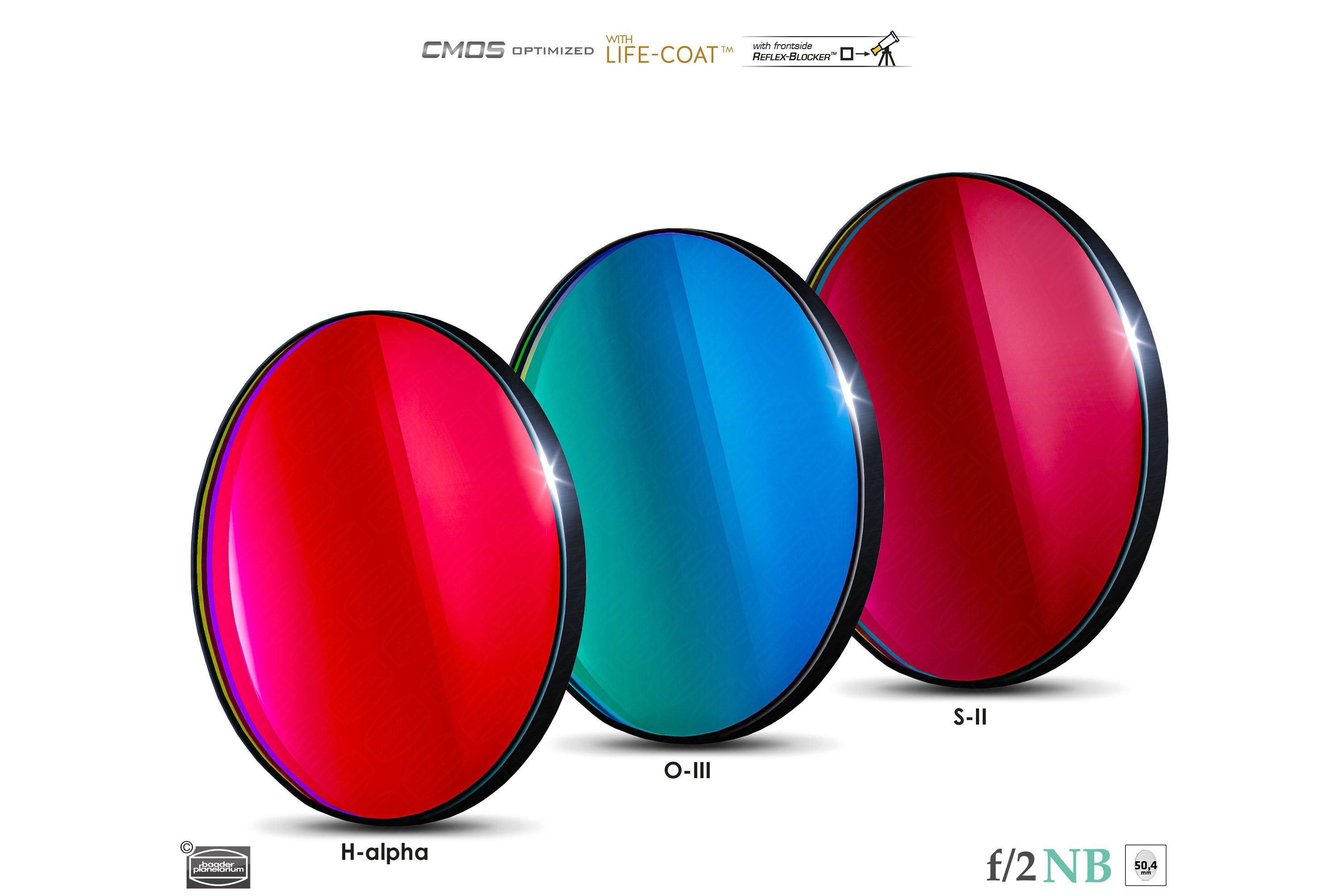 Baader Schmalband Satz 6.5nm 50.4mm f/2