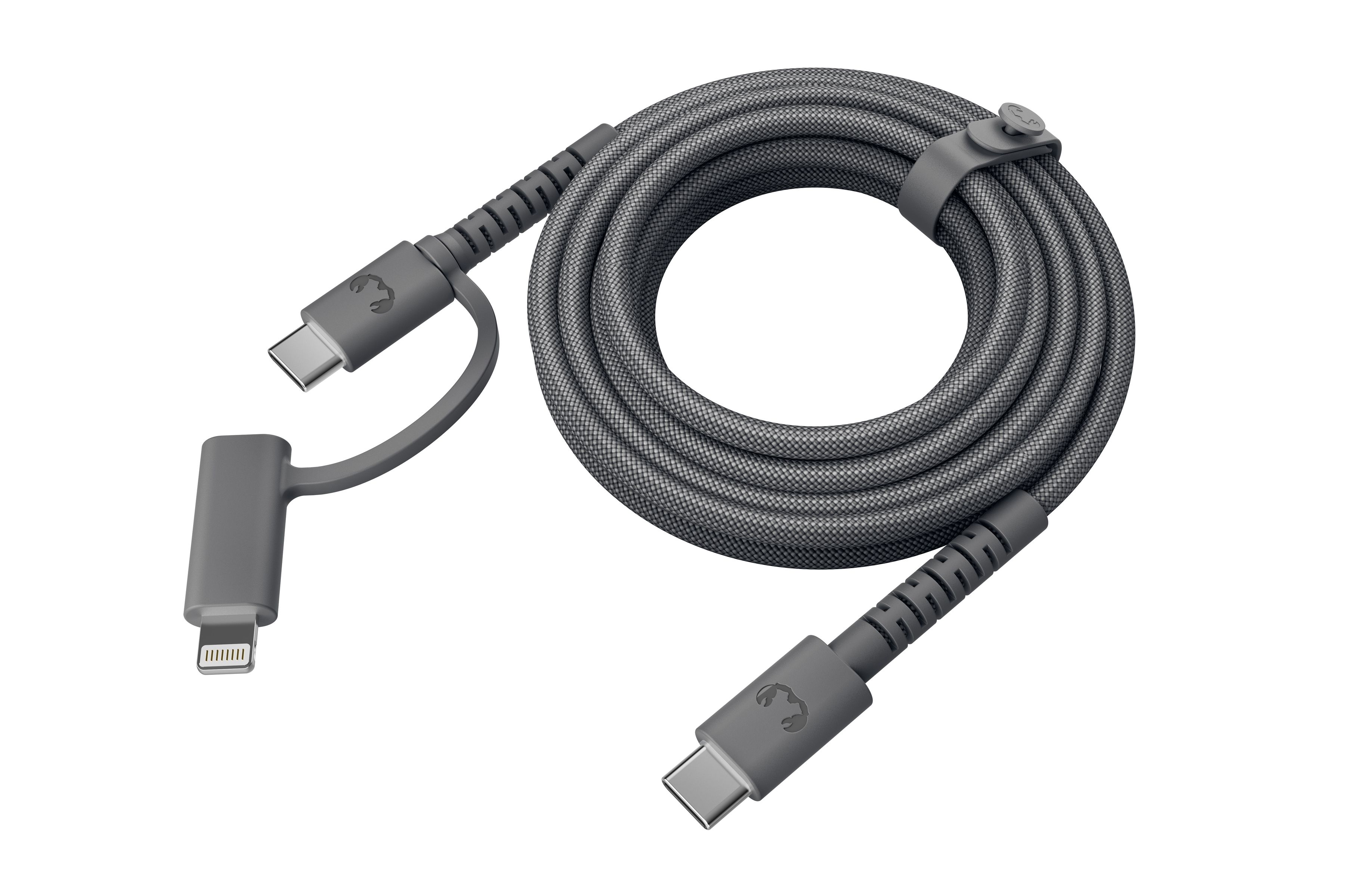 Fresh 'n Rebel USB-C Combo Cable Grey