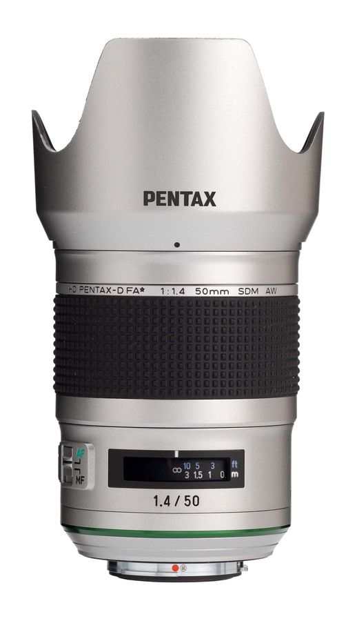 Pentax HD D-FA* 50mm/1.4 SDM AW silver