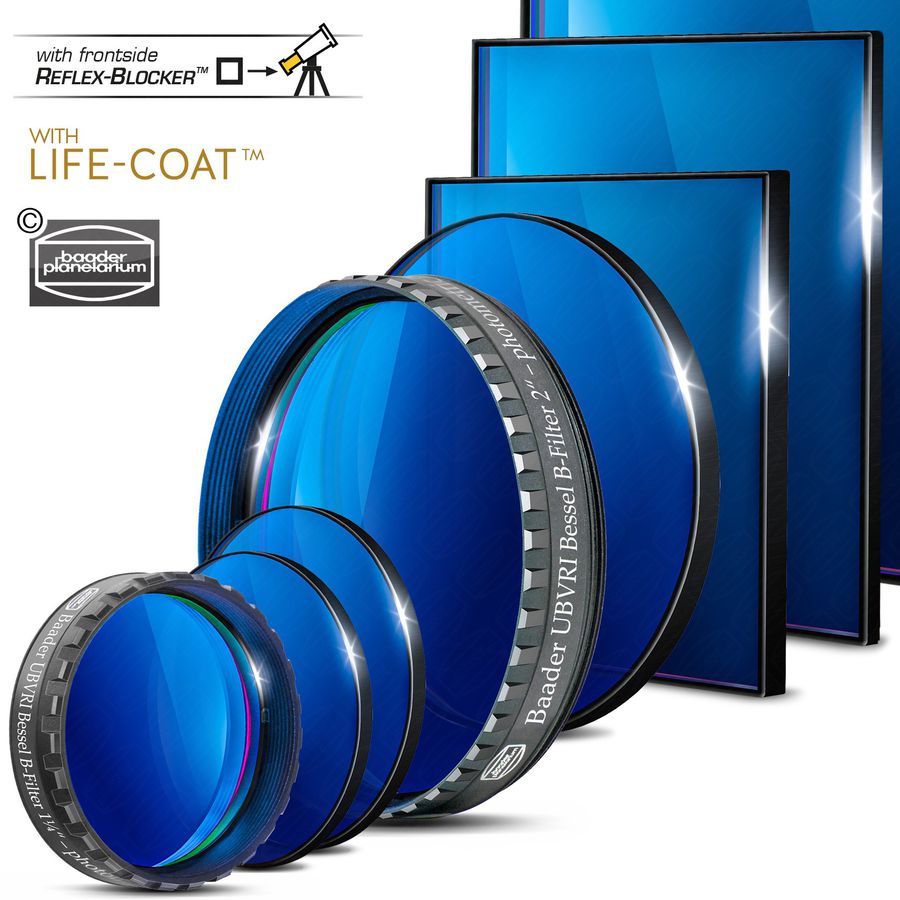 Baader UBVRI Bessel B-Filter 65x65mm