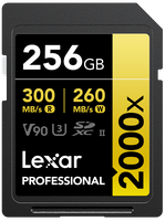 Lexar 2000x UHS-II SDXC 256GB Gold