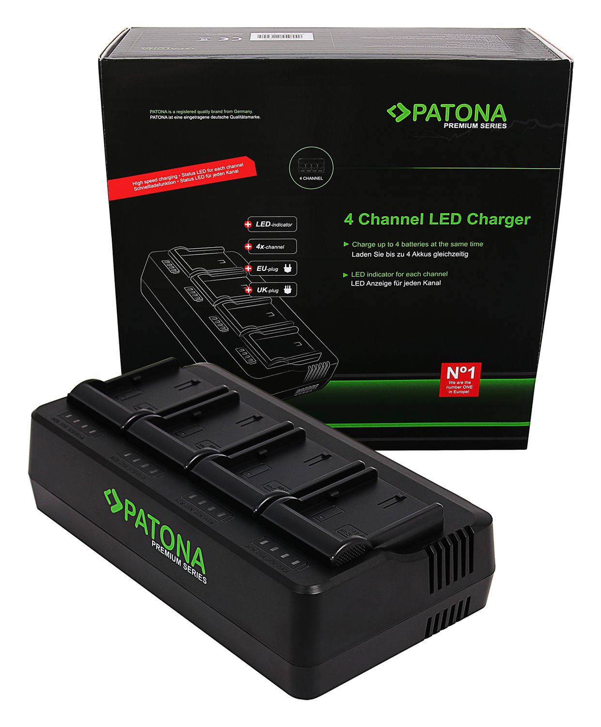Patona 4-Port Chargeur Canon LP-E6