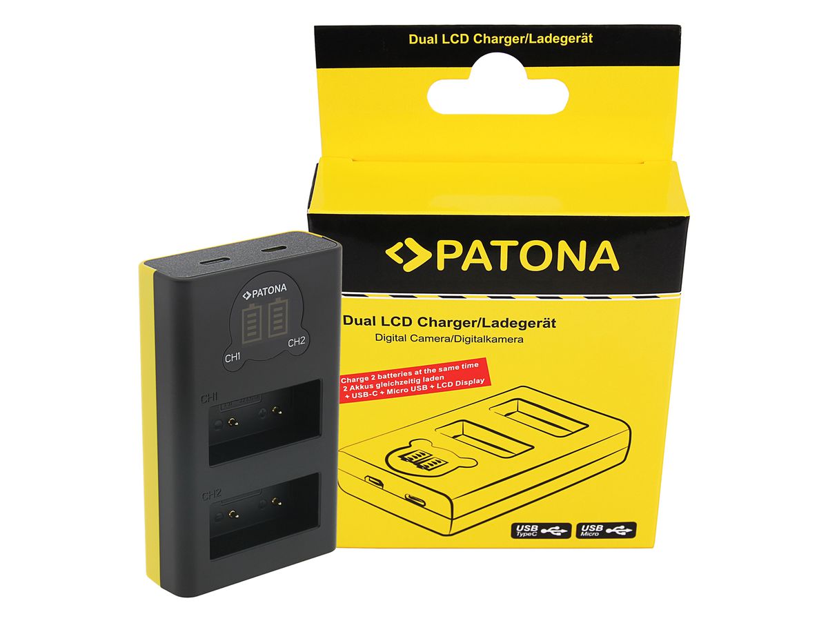 Patona NP-W126S Set Chargeur+ 2 Batterie