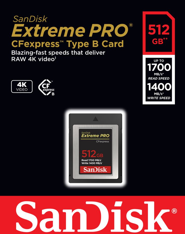 Sandisk CFexpress Typ-B ExtremePro 512GB