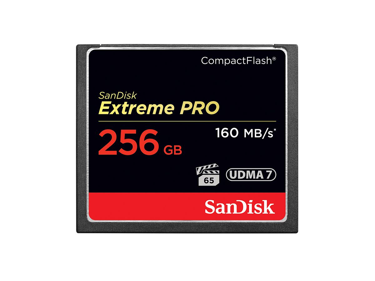 Sandisk ExtremePro 160MB/s CF 256GB