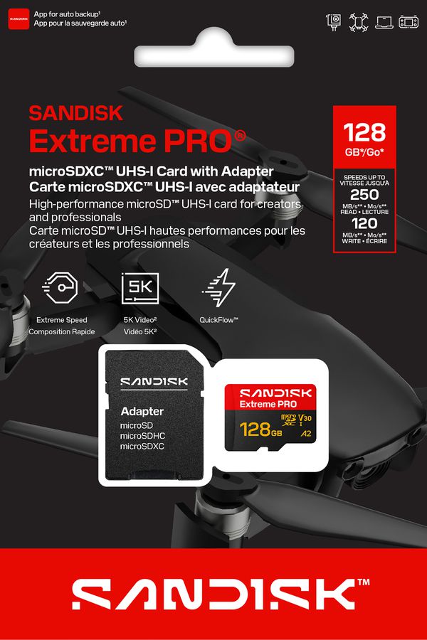 SANDISK Extreme PRO micro SDXC 128GB