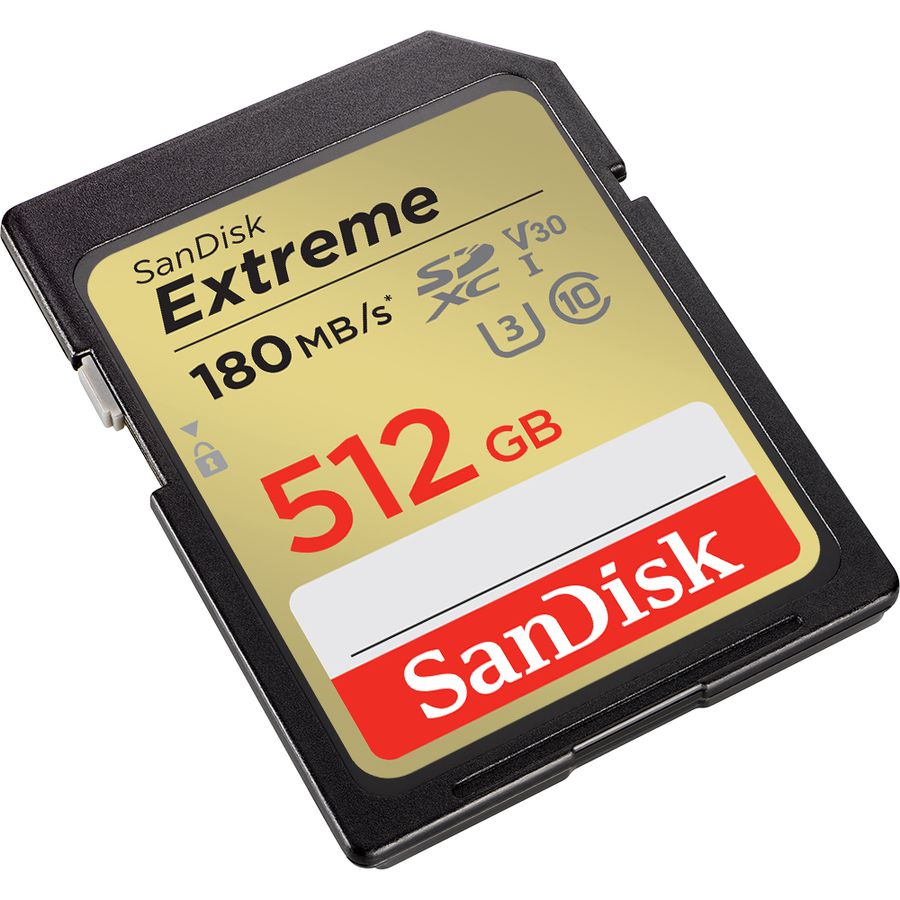 SanDisk Extreme 180MB/s SDXC 512GB