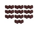 Rycote Lav Foam Brown - 10x 5er Pack