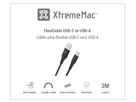 XtremeMac Flexi USB-C to USB-A 2m