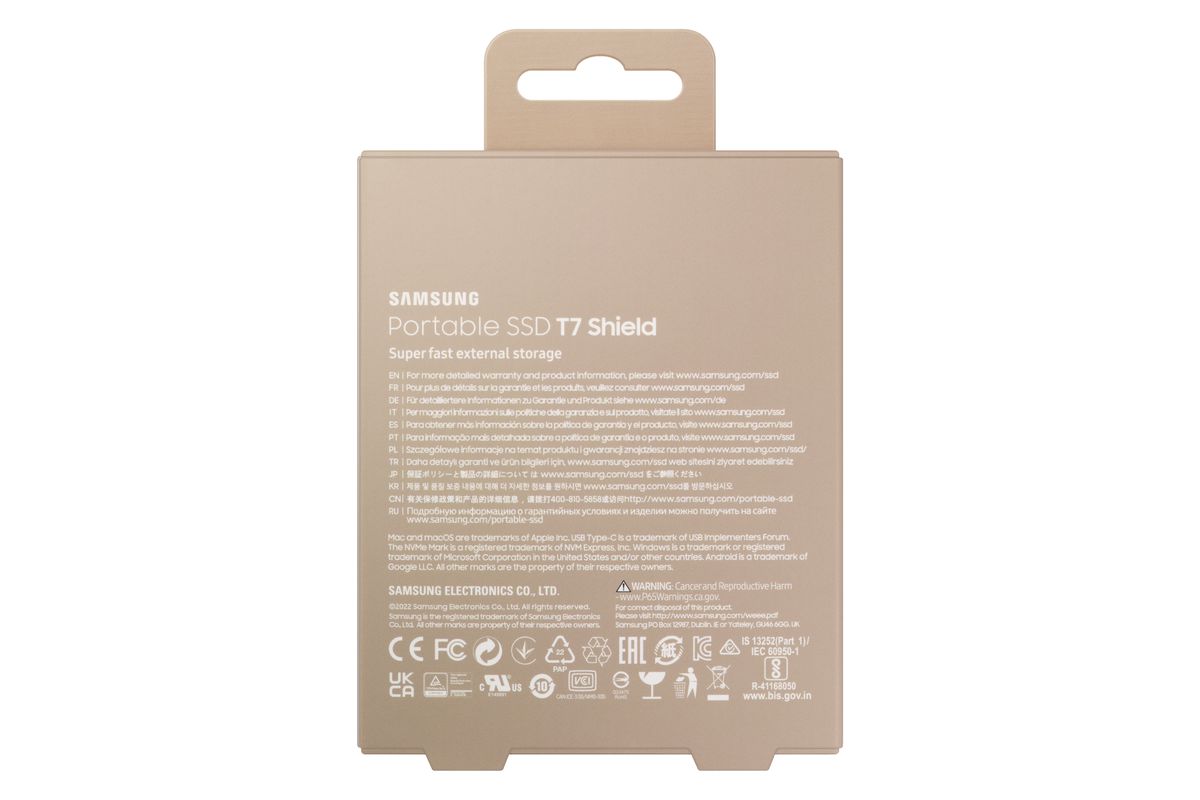 Samsung PSSD T7 Shield 2TB beige