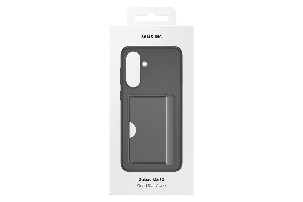 Samsung A36 Card Slot Case Black