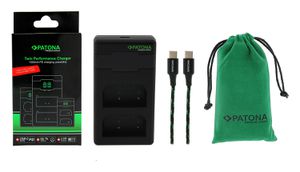 Patona Premium Twin Ladeg. Olympus BLX-1