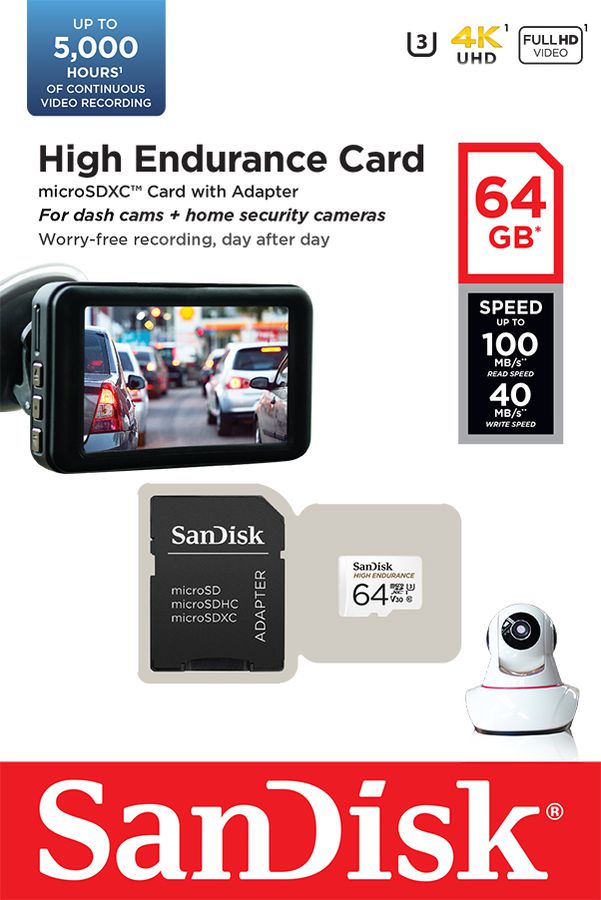 SanDisk microSDXC High Endurance 64GB
