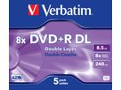 Verbatim DVD+R Jewel DL 8.5GB 8x 5 Pack