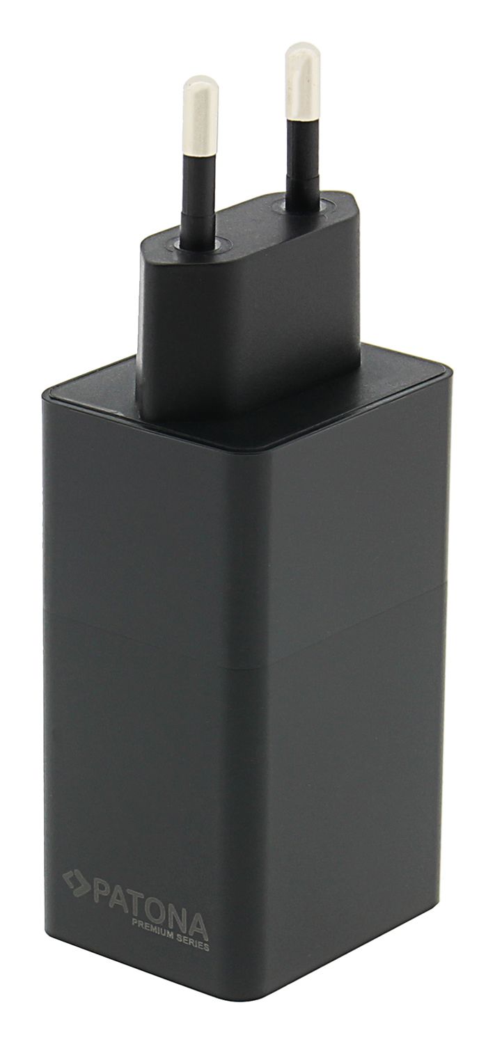 Patona GaN PD 65W 2xUSB-C + USB-A Black