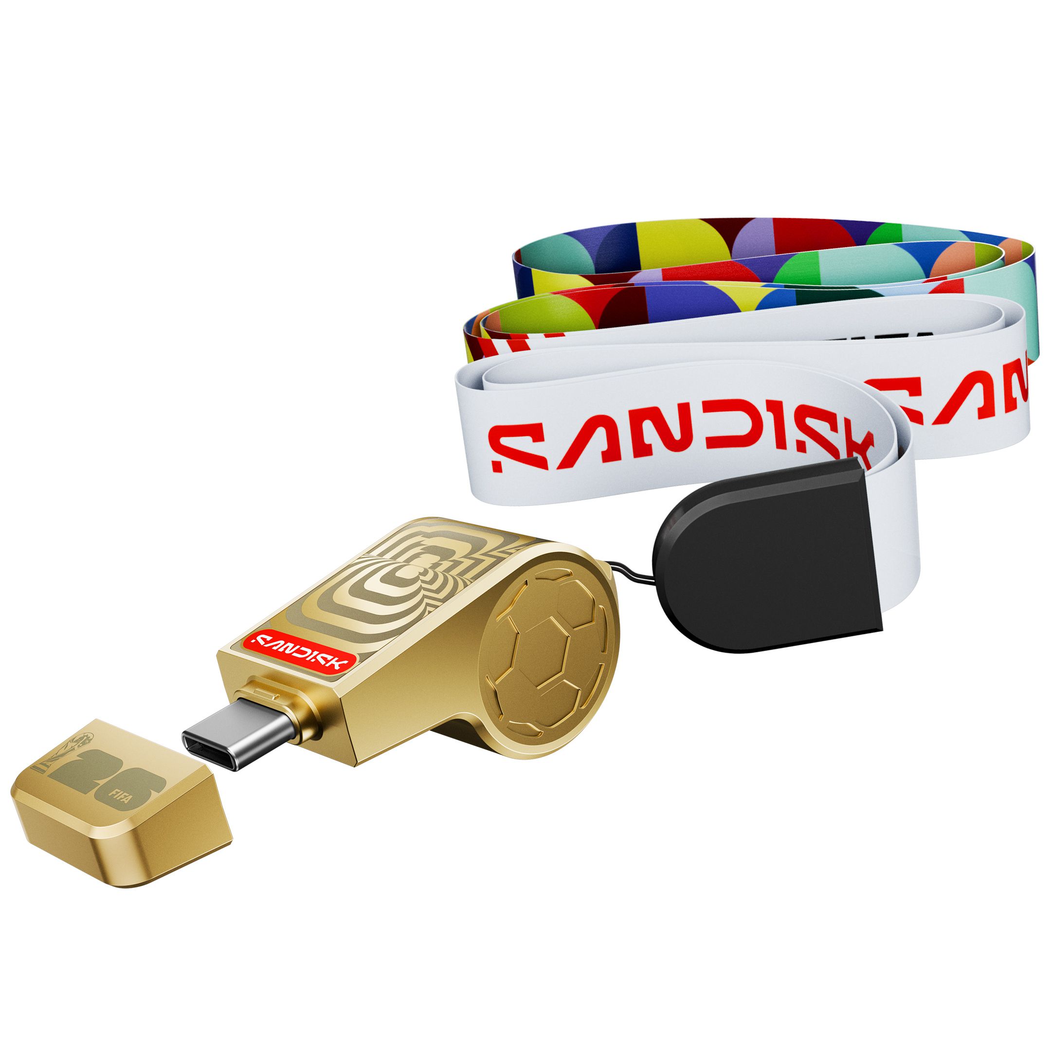 SanDisk USB-C FIFA 2026 128GB Gold