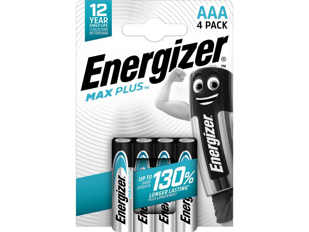 Energizer Max Plus Micro AAA 4 Stück