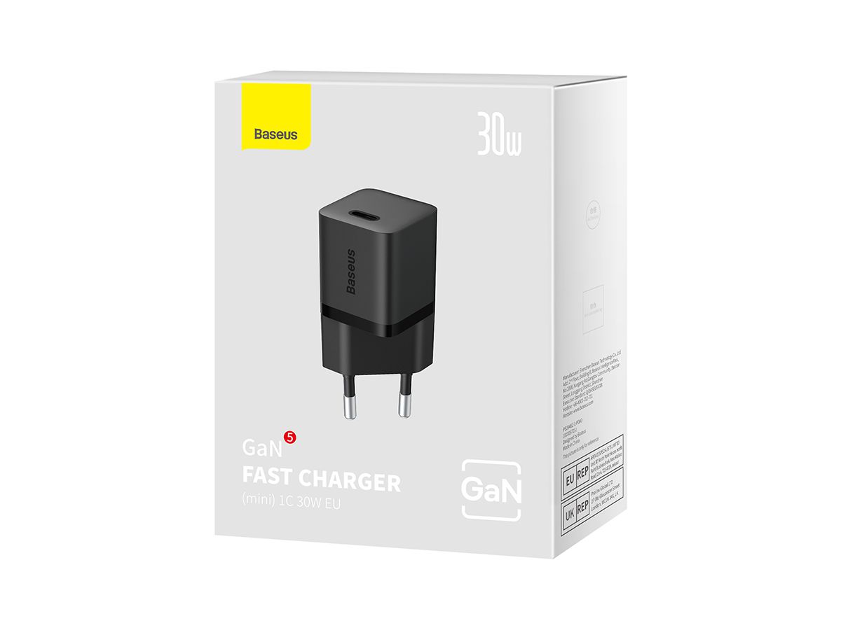 Baseus GaN5 Mini Charger 30W Black