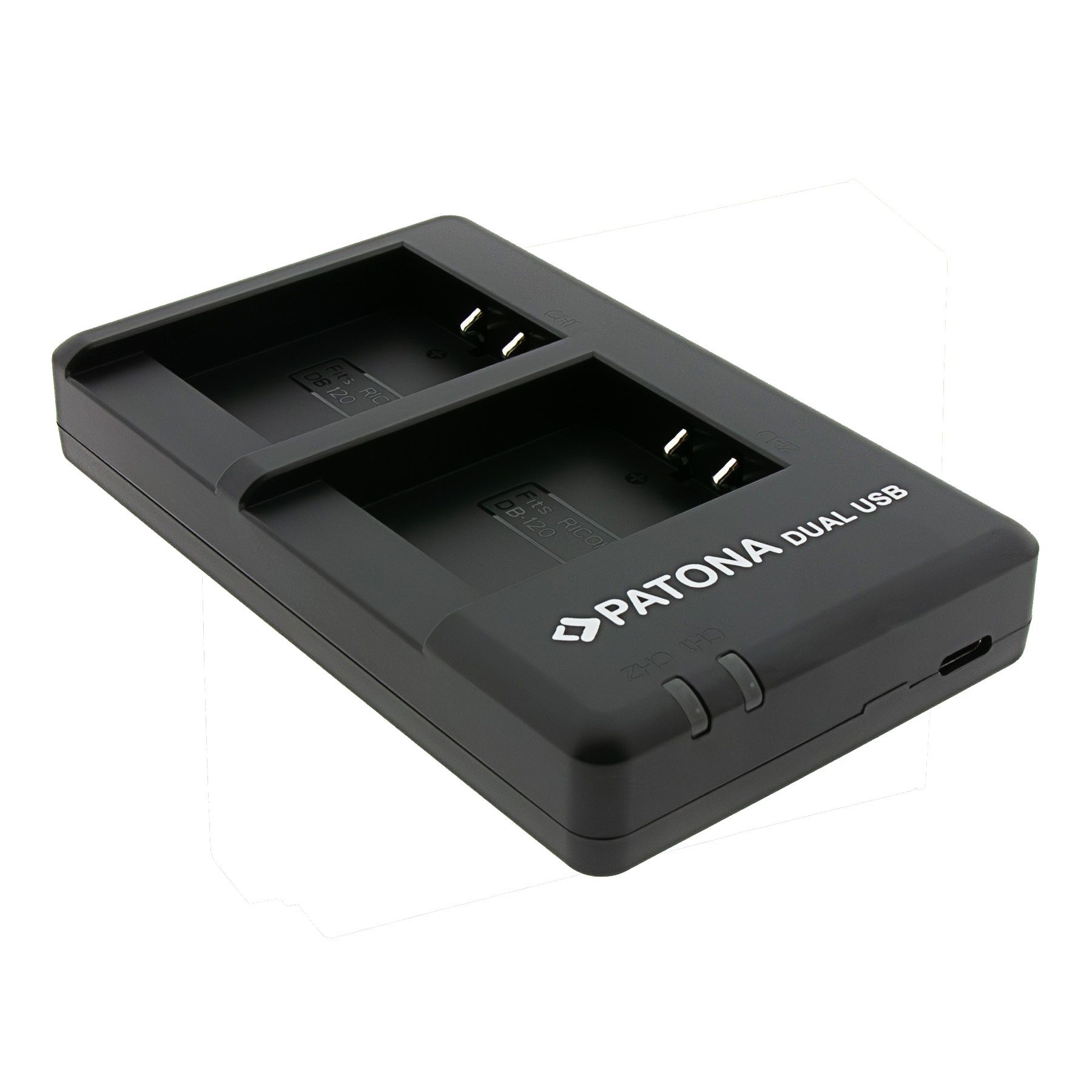 Patona Ladegerät Dual USB Ricoh DB-120