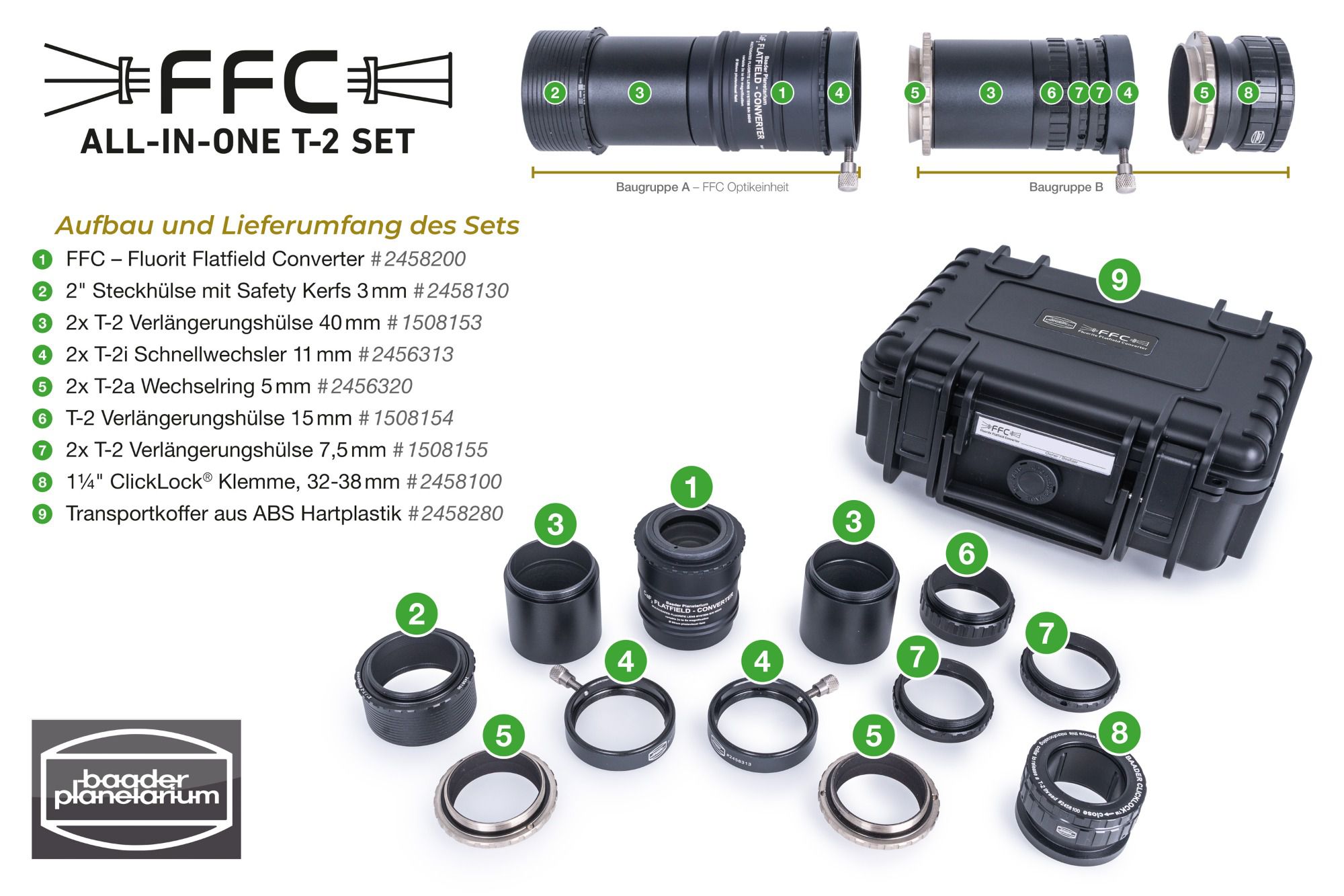 FFC All-in-One T-2 Set 3-4xVergrößerung