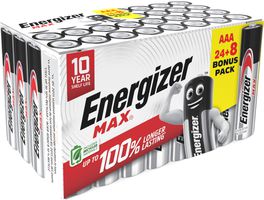 Energizer Max AAA (LR03/E92) 24+8 Stück