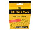 Patona Ladeg. Dual USB Panaso. DMW-BLF19