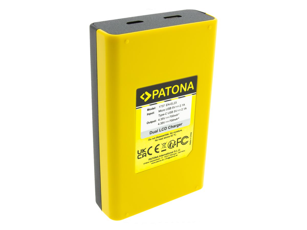Patona Dual LCD Charger Nikon EN-EL23