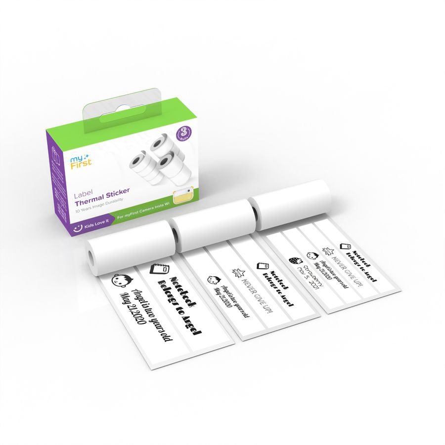 myFirst Label Thermal Sticker White