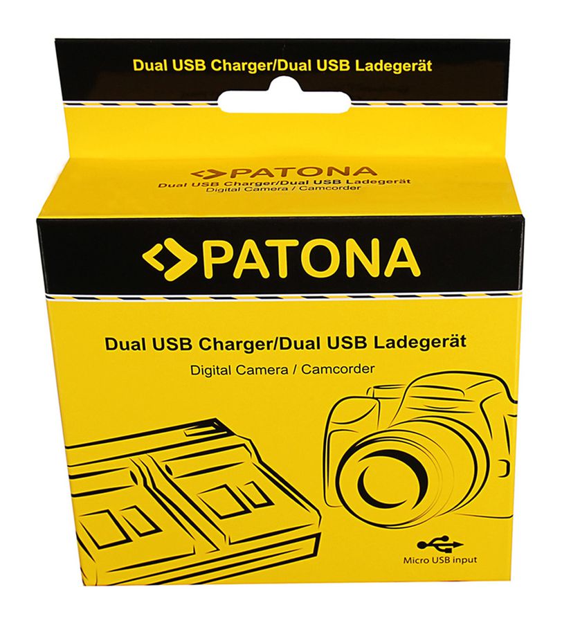 Patona Ladegerät Dual USB Canon LP-E12