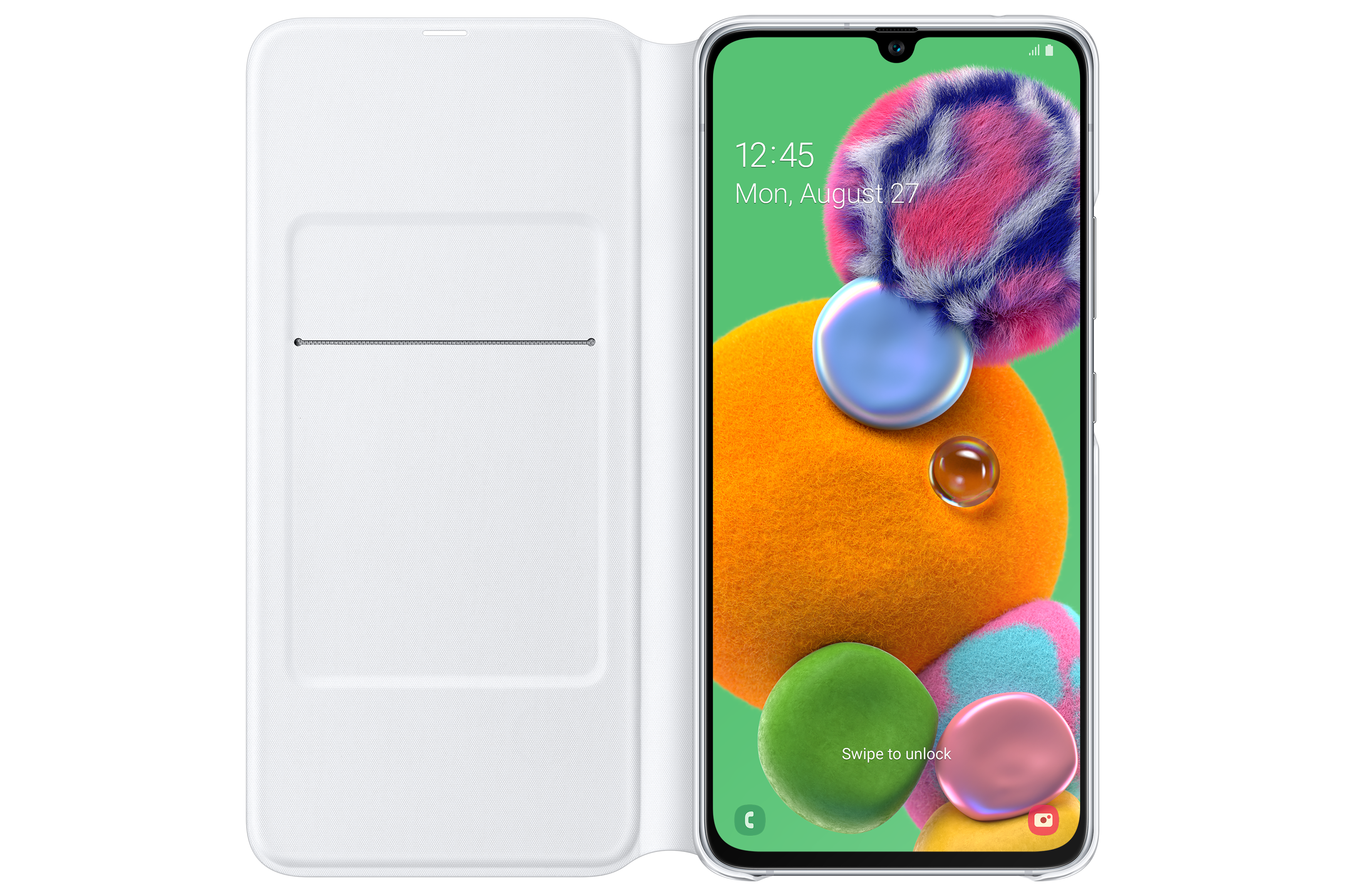 Samsung Galaxy A90 5G Wallet Cover white