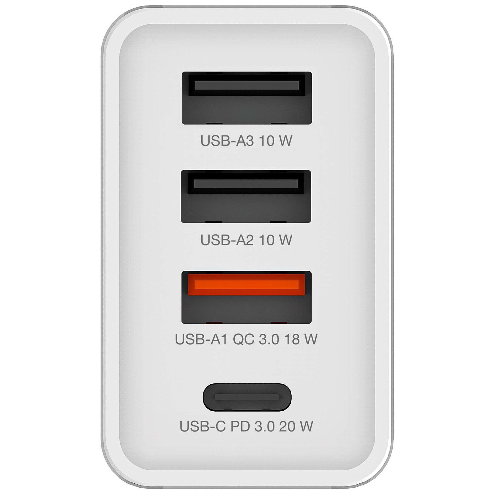 Verbatim 4 Port Charger 30W White