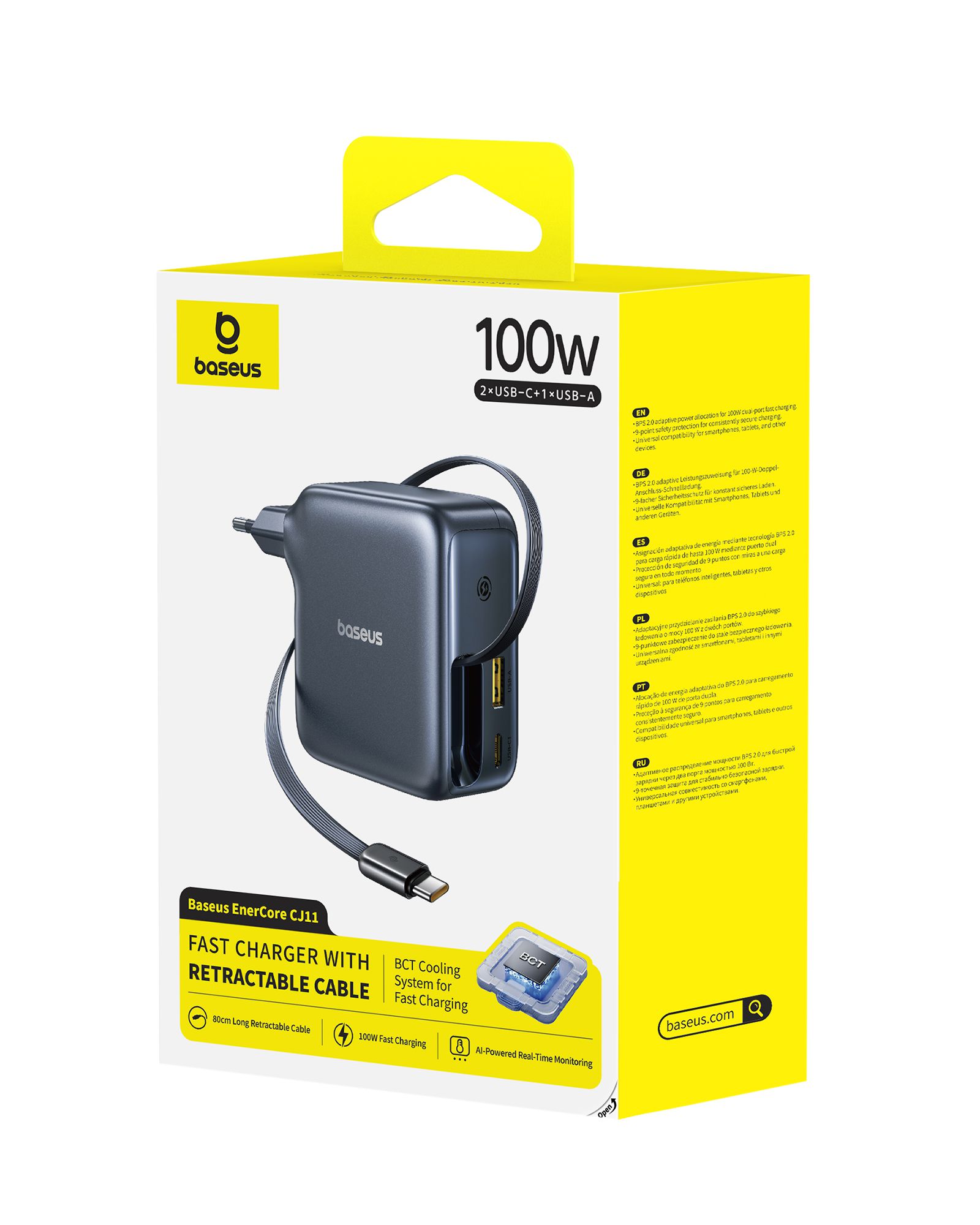 Baseus EnerCore Fastcharg.100W Retr.Cab.
