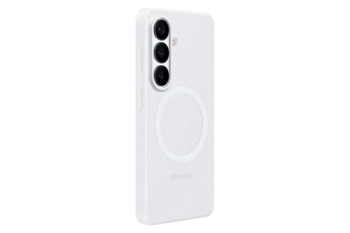 Samsung S26 Silicone Magnet Case White