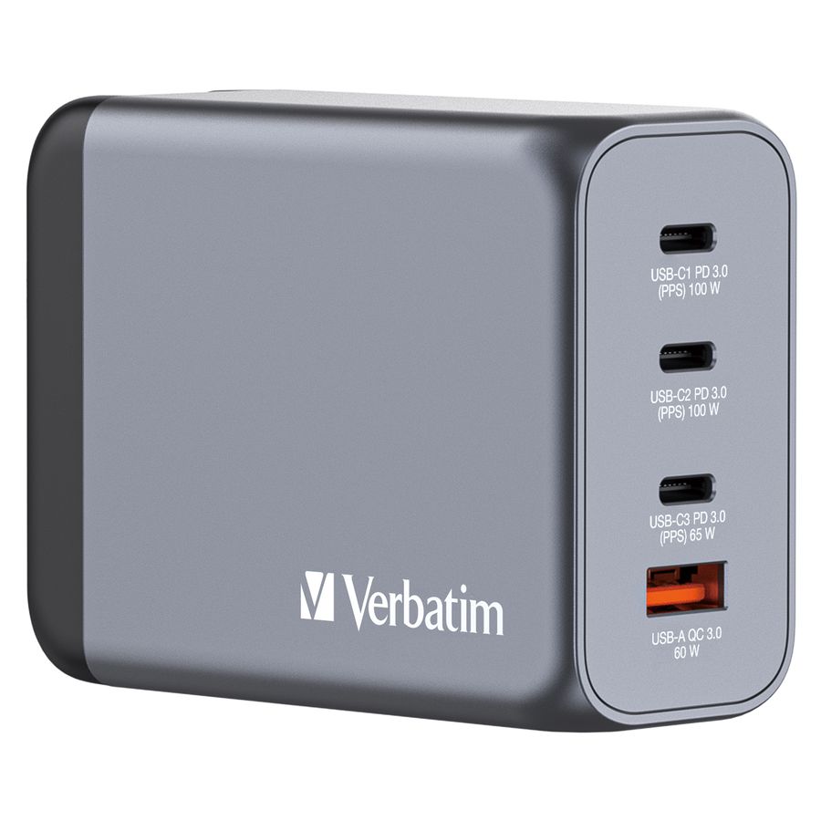 Verbatim GaN 4 Port Charger 200W