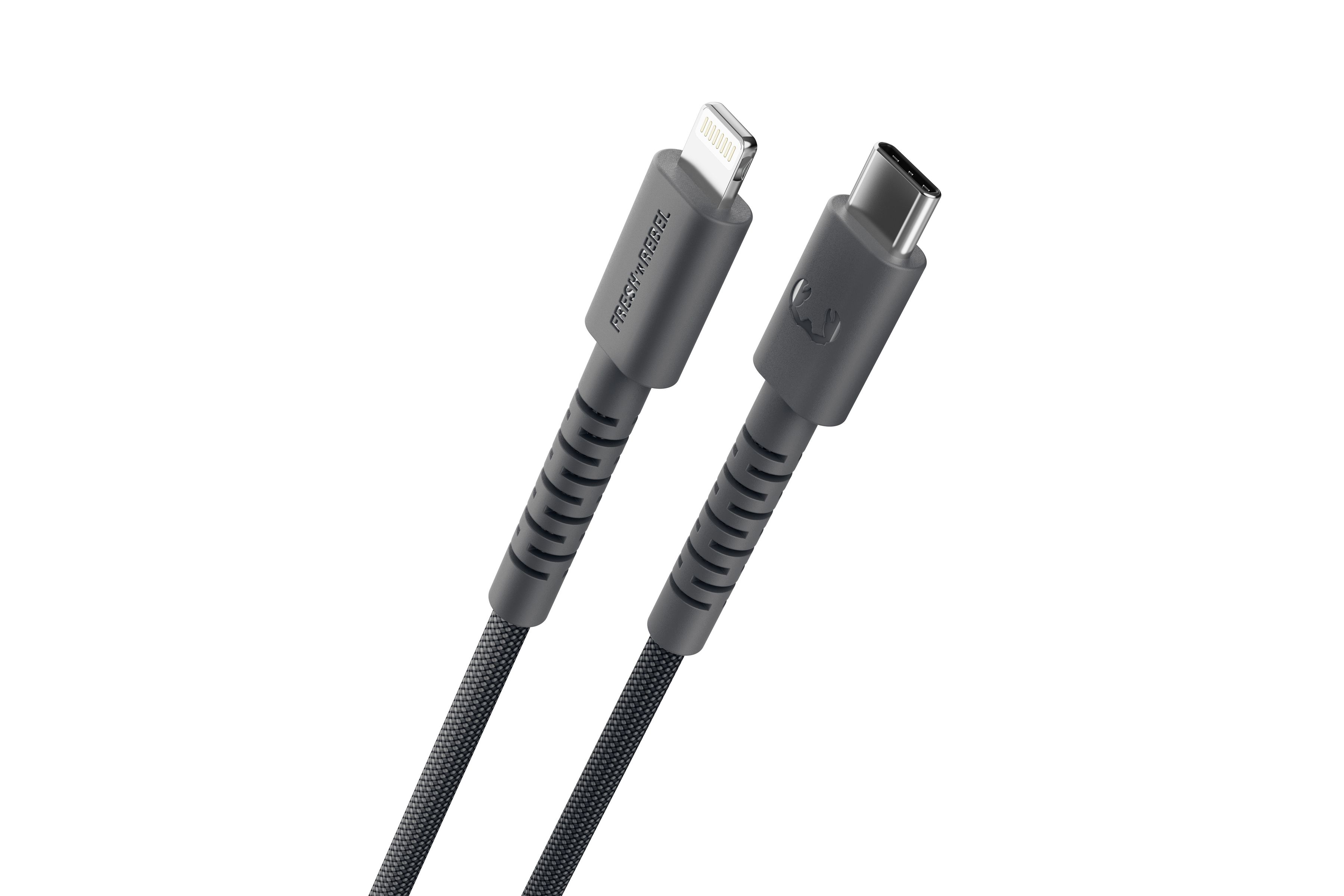 Fresh 'n Rebel USB-C to Lightning Grey