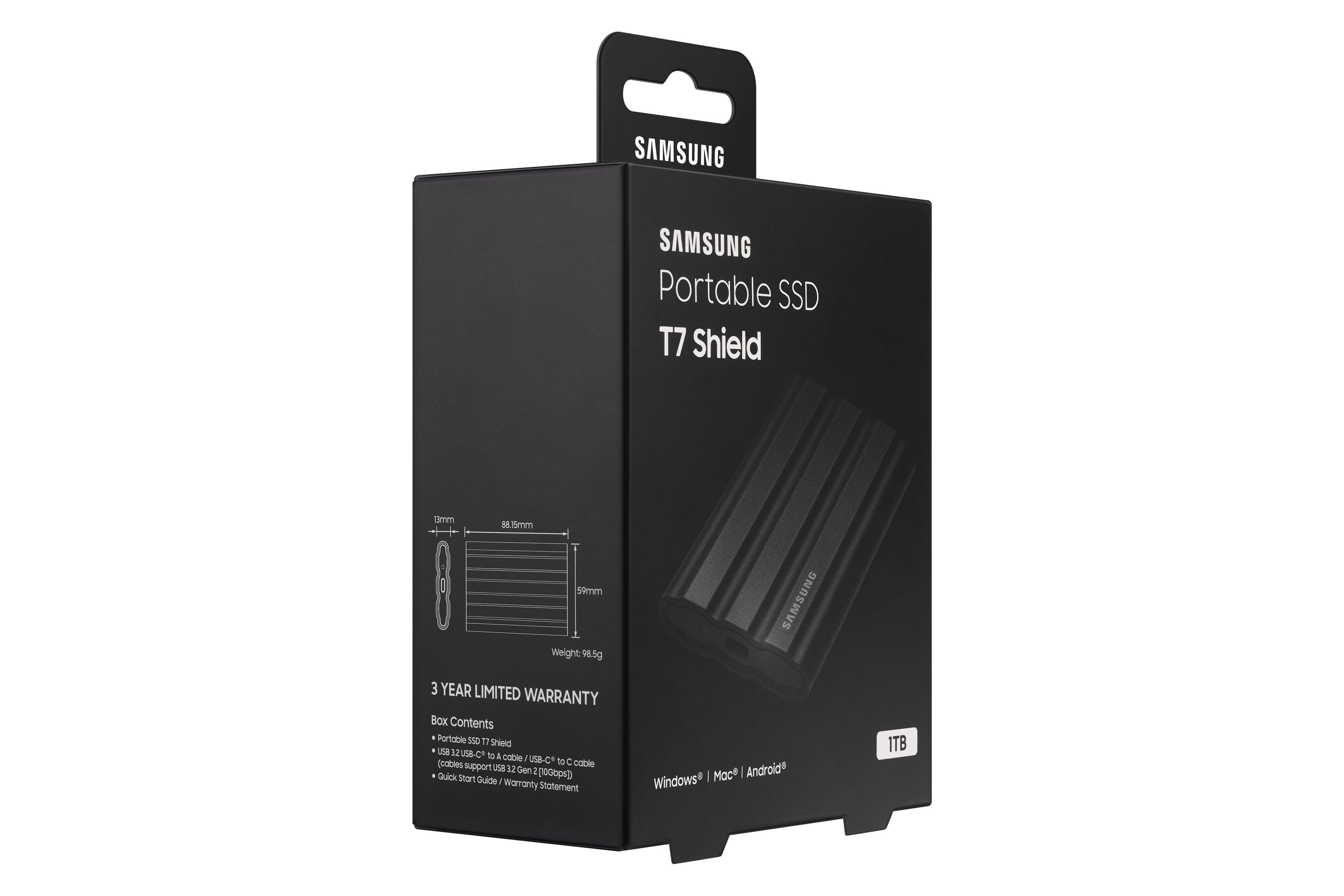 Samsung PSSD T7 Shield 1TB black