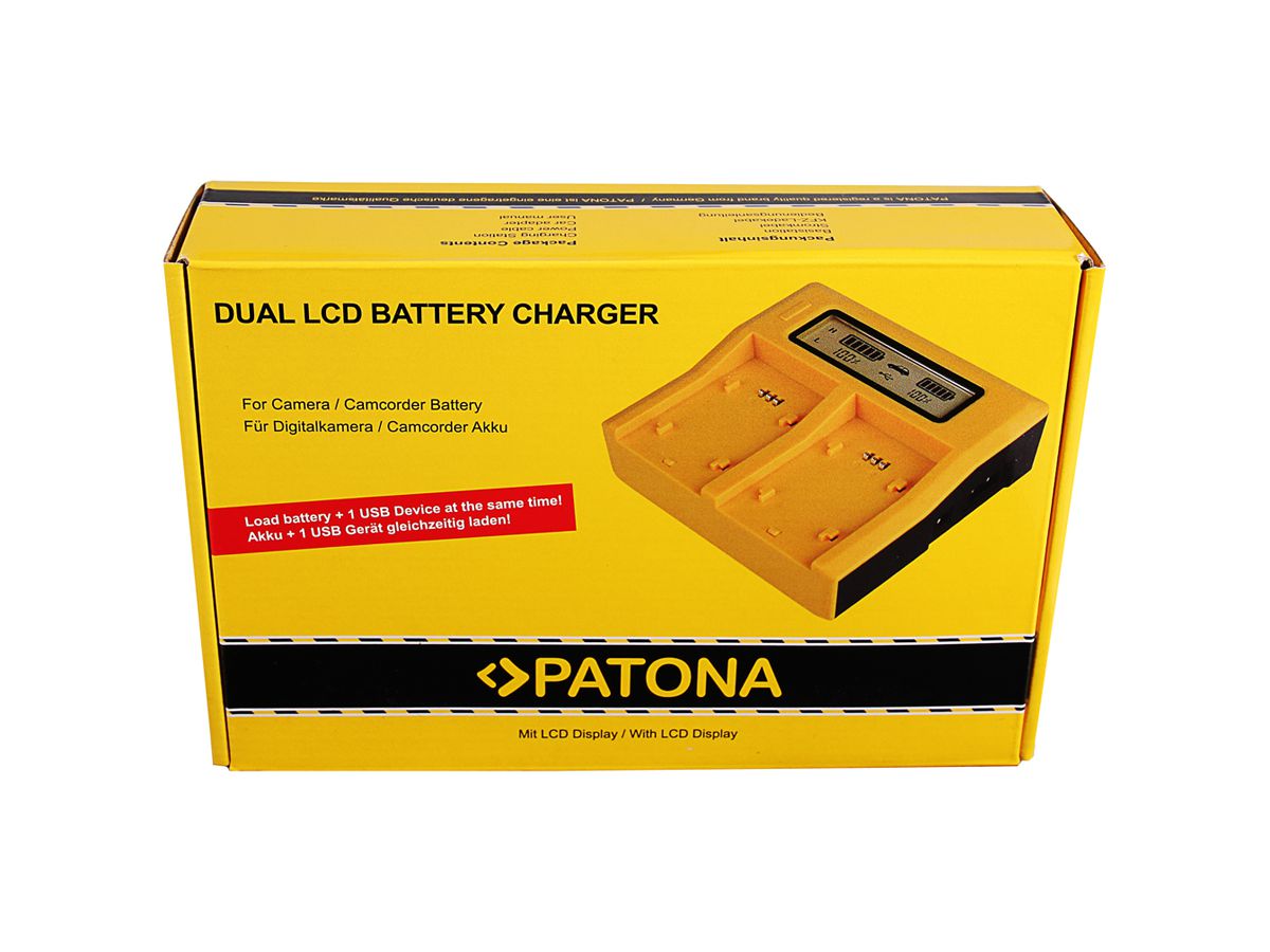Patona Dual LCD Charger Sony NP-BX1