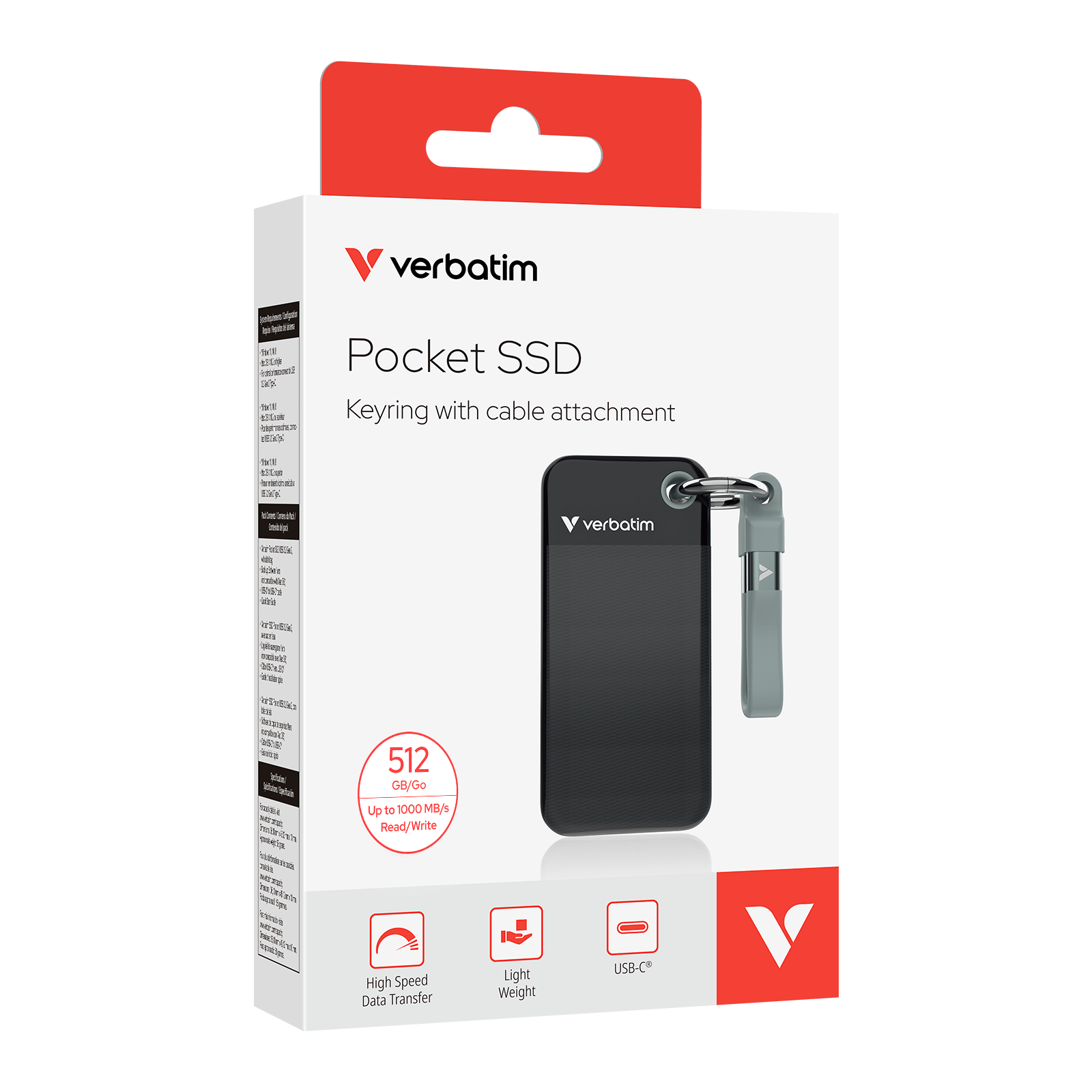 Verbatim Pocket PSSD 512GB Black/Grey