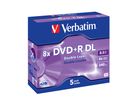 Verbatim DVD+R Jewel DL 8.5GB 8x 5 Pack